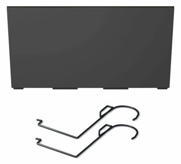 Plastový balkónový kvetináč DUC400W 39,5 cm - antracit