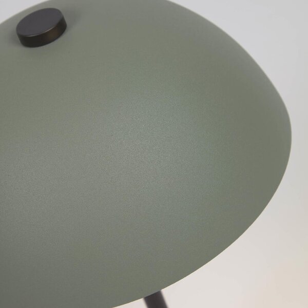 MUZZA Kovová stolná lampa Alyela zelená