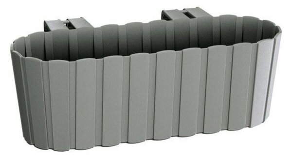 Plastový balkónový kvetináč DDECZ400 38,3 cm - sivý kameň