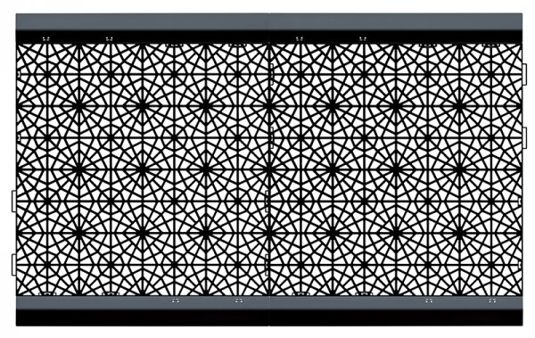 Plastové záhradné dlaždice (32 ks) IAK401 39,7x39,7 cm - čierna