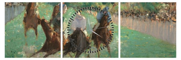 Obraz - Edouard Manet, At the Races, reprodukcia (s hodinami) (90x30 cm)