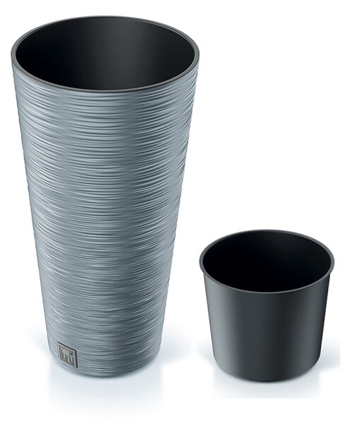 Plastový kvetináč DFRH300 30 cm - sivý betón