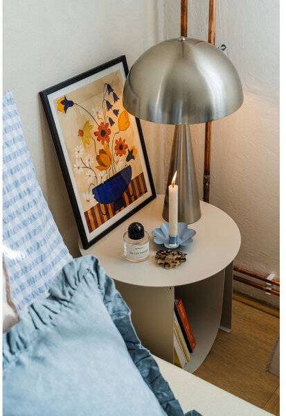 Stolová lampa v striebornej farbe Leitmotiv Sublime, výška 51 cm