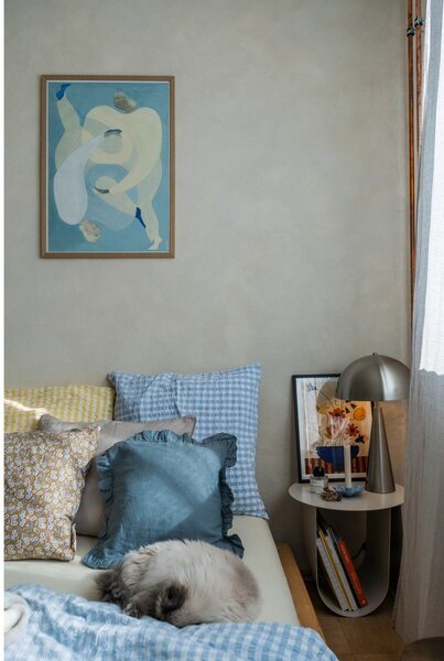 Stolová lampa v striebornej farbe Leitmotiv Sublime, výška 51 cm