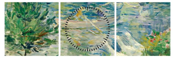Obraz - Berthe Morisot, Girl in a Boat with Geese, reprodukcia (s hodinami) (90x30 cm)