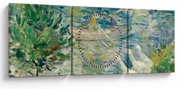 Obraz - Berthe Morisot, Girl in a Boat with Geese, reprodukcia (s hodinami) (90x30 cm)