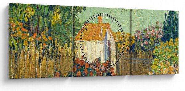 Obraz - Imitator of Vincent van Gogh, Landscape, reprodukcia (s hodinami) (90x30 cm)