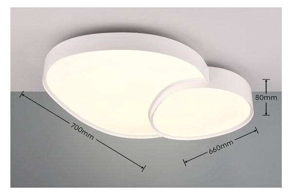 Biele LED stropné svietidlo 63.5x77 cm Rise – Trio