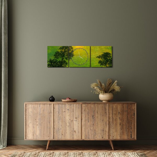 Obraz - Imitator of Ralph Albert Blakelock, Moonlight, reprodukcia (s hodinami) (90x30 cm)