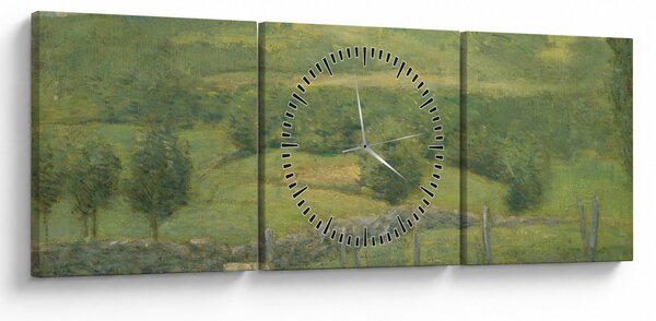 Obraz - Julian Alden Weir, Obweebetuck, reprodukcia (s hodinami) (90x30 cm)