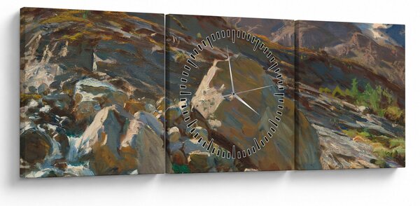 Obraz - John Singer Sargent, Simplon Pass, reprodukcia (s hodinami) (90x30 cm)