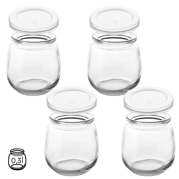 Orion 4 poháre na jogurt a dezert s viečkom 4ks x 300ml YOGO