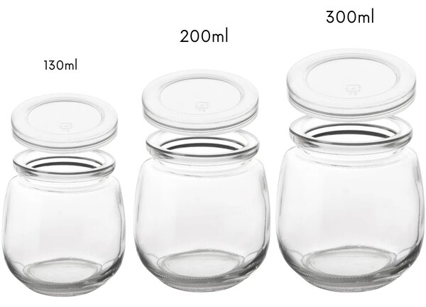 Orion 4 poháre na jogurt a dezert s viečkom 4ks x 130ml YOGO
