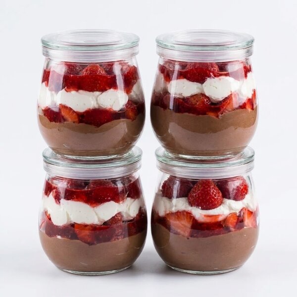 Orion 4 poháre na jogurt a dezert s viečkom 4ks x 300ml YOGO