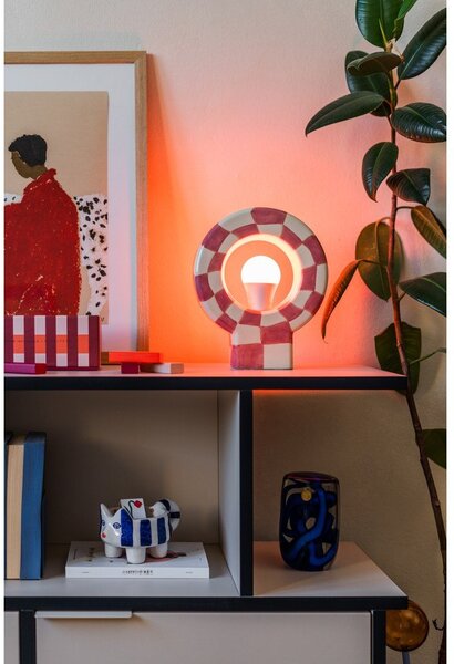 Ružová stolová lampa (výška 23,5 cm) Vialini – Bloomingville