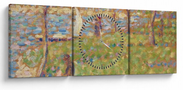 Obraz - Georges Seurat, Study for "La Grande Jatte", reprodukcia (s hodinami) (90x30 cm)