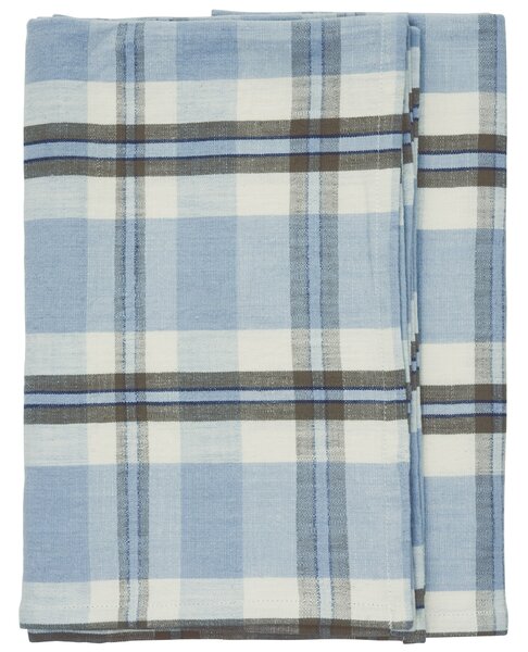 Bavlnený obrus Checked Light Blue 150 × 150 cm