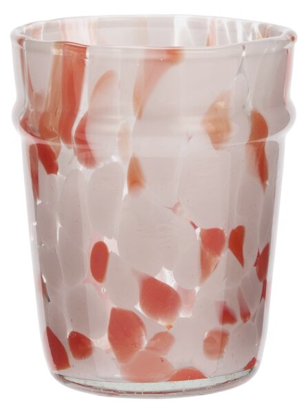 Pohár z brokového skla Pink/Orange 200 ml