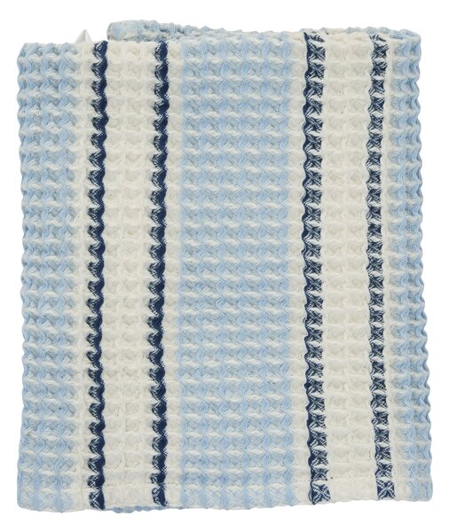 Vafľová osuška Blue/Off White 50 × 80 cm