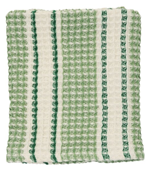 Vafľový uterák Green/Off White 50 × 80 cm