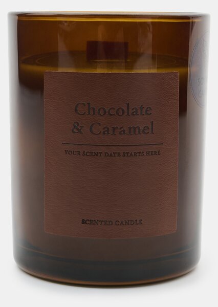 Sinsay - Vonná sviečka s prídavkom sójového vosku Chocolate & Carmel - béžová