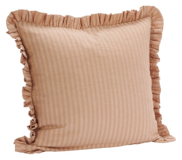 Poťah na vankúš Ruffled Peach Pink 50 × 50 cm