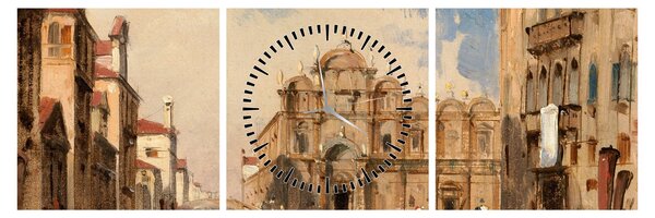 Obraz - Jules-Romain Joyant, The Scuola di San Marco, Venice, reprodukcia (s hodinami) (90x30 cm)