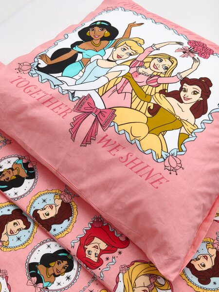 Sinsay - Bavlnená posteľná súprava Disney Princess - ružová