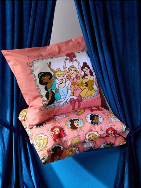 Sinsay - Bavlnená posteľná súprava Disney Princess - ružová