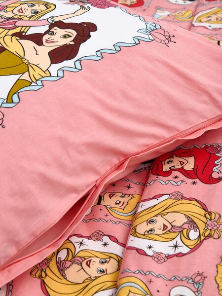 Sinsay - Bavlnená posteľná súprava Disney Princess - ružová