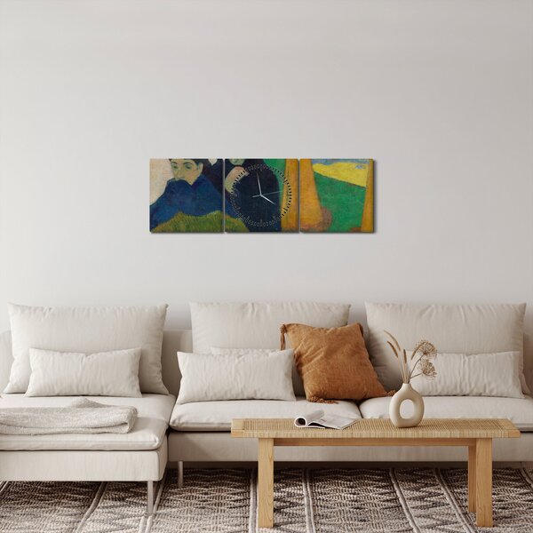 Obraz - Paul Gauguin, Arlésiennes (Mistral) , reprodukcia (s hodinami) (90x30 cm)