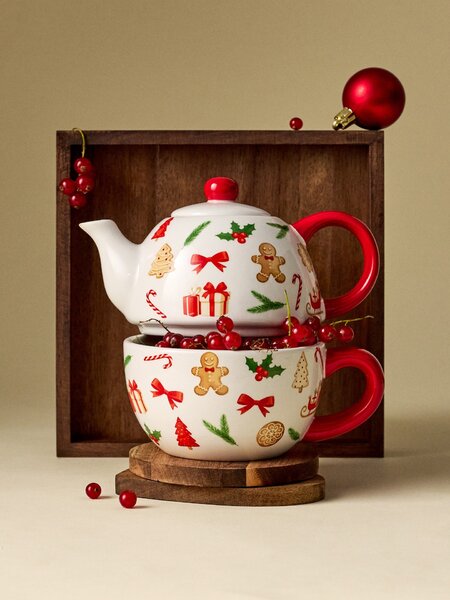 Sinsay - Vianočná kanvica s hrnčekom - viacfarebná