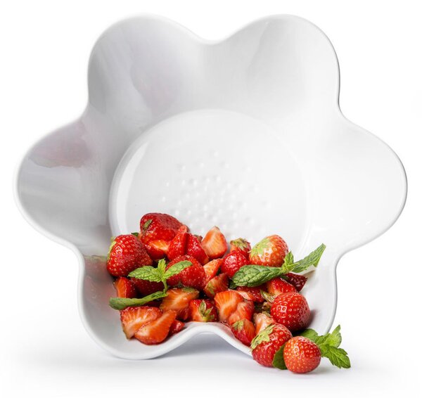 Keramická misa PICCADILLY FLORA Ø25,5 cm, biela