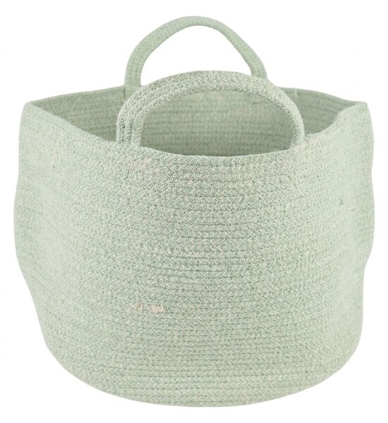 Úložný kôš s úchytmi COTTON HAVEN 35x35 cm - viac farieb Farba: Svetlosivá