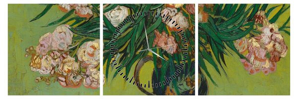 Obraz - Vincent van Gogh, Oleanders, reprodukcia (s hodinami) (90x30 cm)