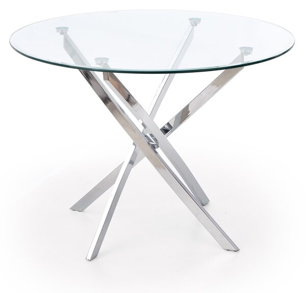Stôl Raymond - bezfarebná / Chróm