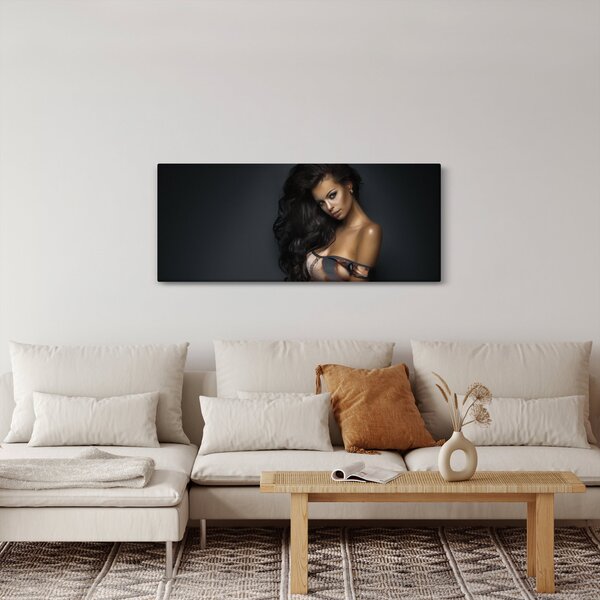 Obraz - Portrét zvodnej ženy (120x50 cm)