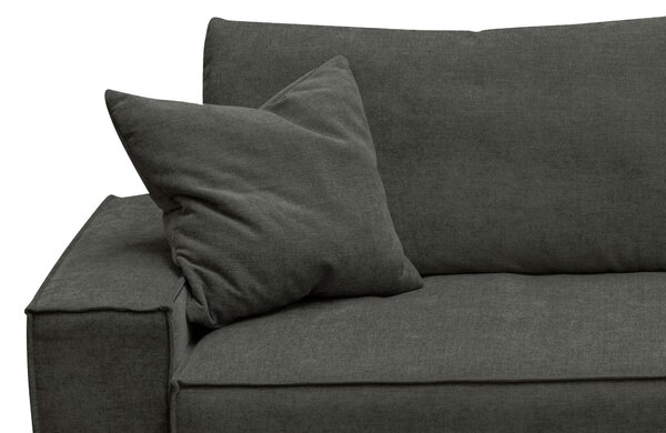 MUZZA Obojstranná rohová rozkladacia pohovka melow 250 cm antracit