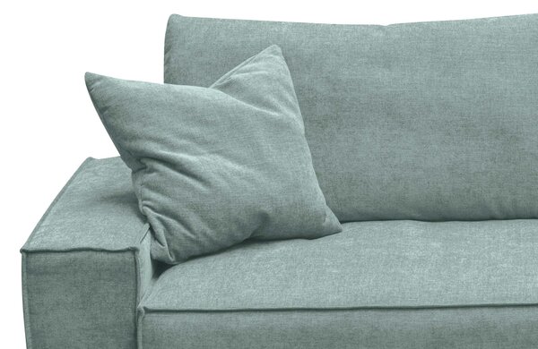 MUZZA Obojstranná rohová rozkladacia pohovka melow 250 cm modrá