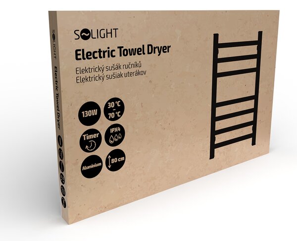 SOLIGHT Elektrický sušiak uterákov 130W