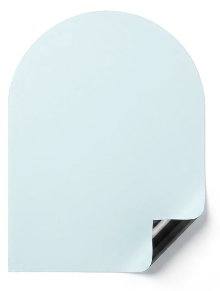 Samolepiaca magnetická fólia na stenu v tvare oblúka 100 × 80 cm - bledomodrá