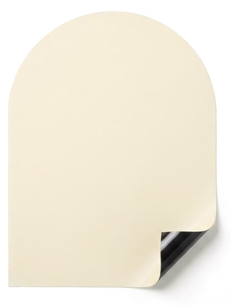 Samolepiaca magnetická fólia na stenu v tvare oblúka 100 × 80 cm - béžová