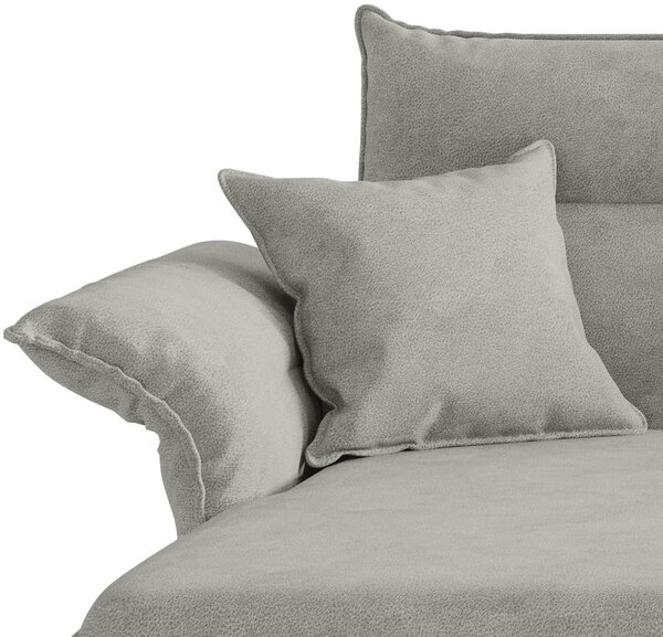 ROHOVÁ SEDAČKA, textil, svetlosivá Livetastic - Sedačky, Online Only