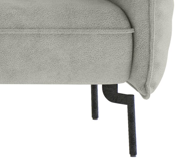 ROHOVÁ SEDAČKA, textil, svetlosivá Livetastic - Sedačky, Online Only