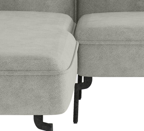 ROHOVÁ SEDAČKA, textil, svetlosivá Livetastic - Sedačky, Online Only