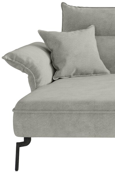 ROHOVÁ SEDAČKA, textil, svetlosivá Livetastic - Sedačky, Online Only