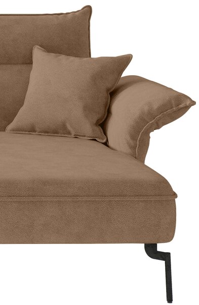 ROHOVÁ SEDAČKA, textil, svetlohnedá Livetastic - Sedačky, Online Only