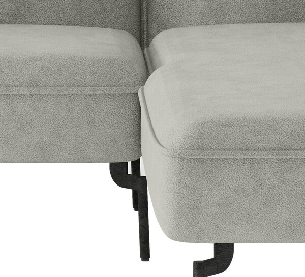 ROHOVÁ SEDAČKA, textil, svetlosivá Livetastic - Sedačky, Online Only