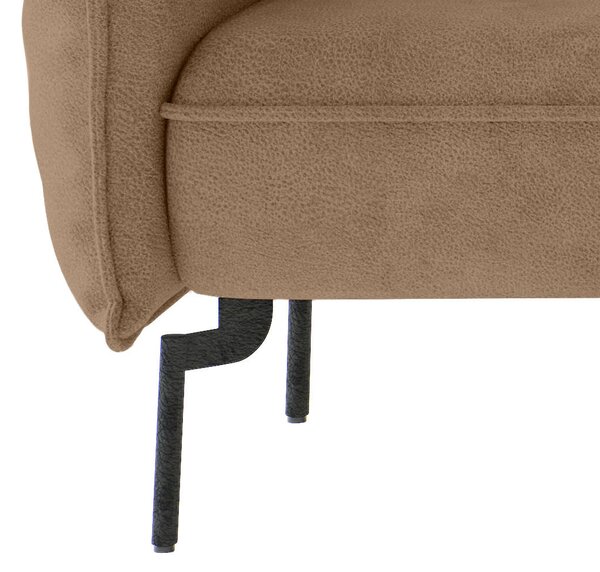 ROHOVÁ SEDAČKA, textil, svetlohnedá Livetastic - Sedačky, Online Only