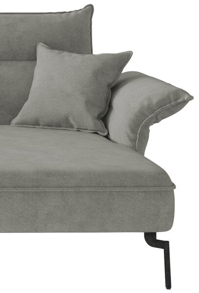 ROHOVÁ SEDAČKA, textil, sivá Livetastic - Sedačky, Online Only